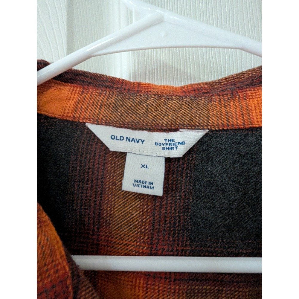 Old Navy, XL, The Boyfriend‎ Shirt, Taylor Swift Evermore, Plaid Flannel - Picture 3 of 5
